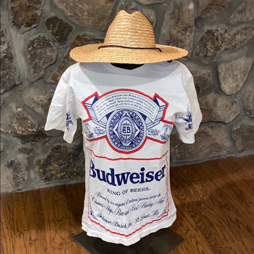 Vintage 1991 Budweiser king of Beers T-shirt. L - Picture 1 of 8